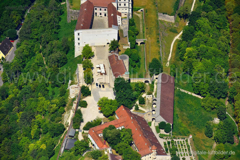 Luftaufnahme Willibaldsburg in Eichstätt | Oberbayern, Bayern