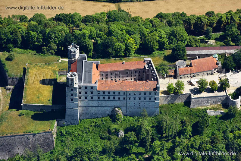 Luftaufnahme Willibaldsburg in Eichstätt | Oberbayern, Bayern