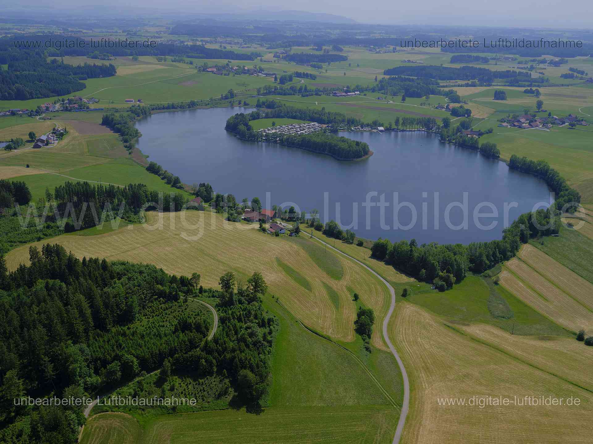 Luftaufnahme Metzisweiler Weiher in Eintürnen | Tübingen, Baden-Württemberg