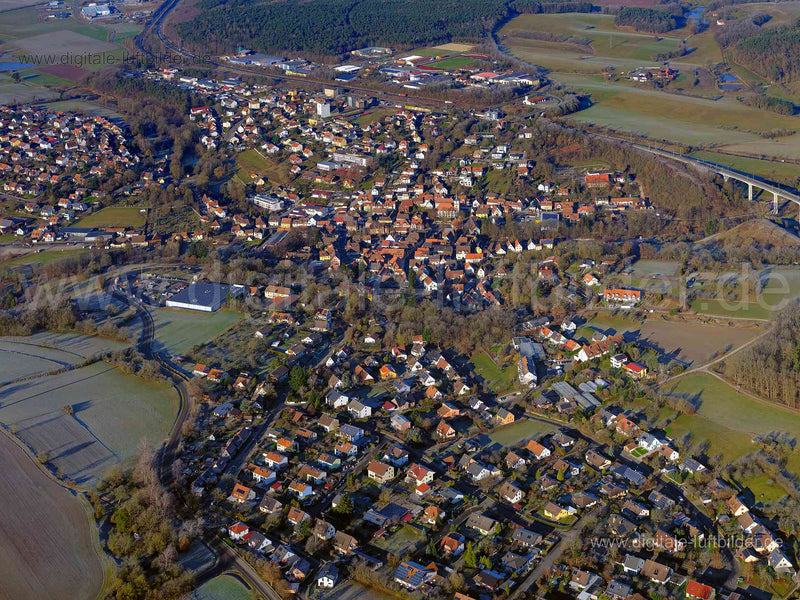 Luftaufnahme Aurachtalbrücke Emskirchen in Emskirchen | Mittelfranken, Bayern