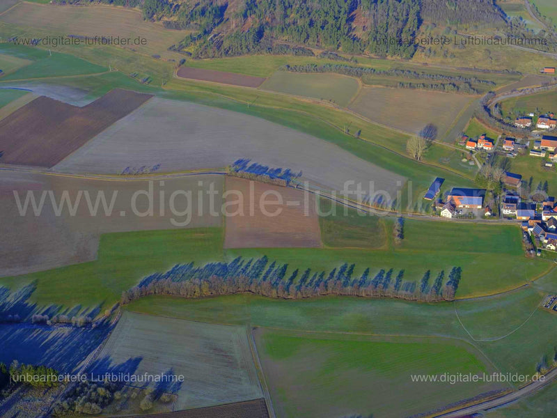 Luftaufnahme Baumschatten bei Emskirchen in Emskirchen | Mittelfranken, Bayern
