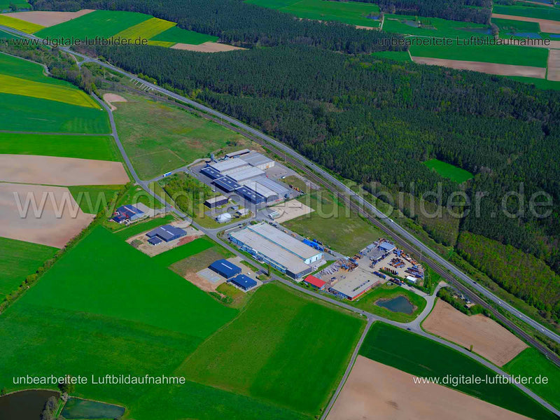 Luftaufnahme Gewerbegebiet Emskirchen in Emskirchen | Mittelfranken, Bayern