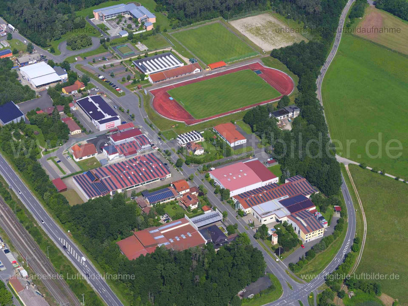 Luftaufnahme Gewerbegebiet Nord in Emskirchen | Mittelfranken, Bayern