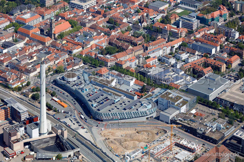 Luftaufnahme Arcaden in Erlangen | Mittelfranken, Bayern