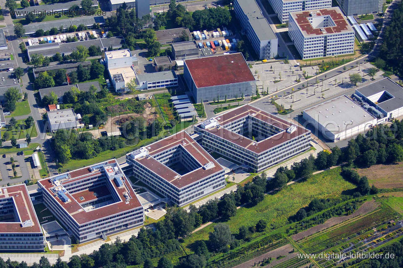 Luftaufnahme Arevapark in Erlangen | Mittelfranken, Bayern