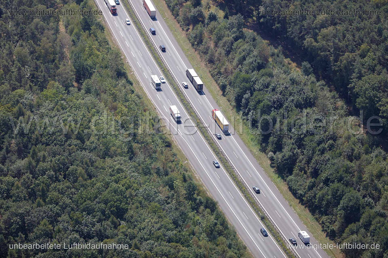 Luftaufnahme Autobahn in Erlangen | Mittelfranken, Bayern