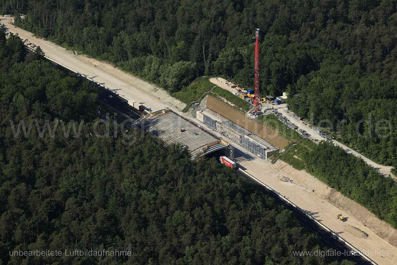 Luftaufnahme Autobahnbrücke A3 in Erlangen | Mittelfranken, Bayern