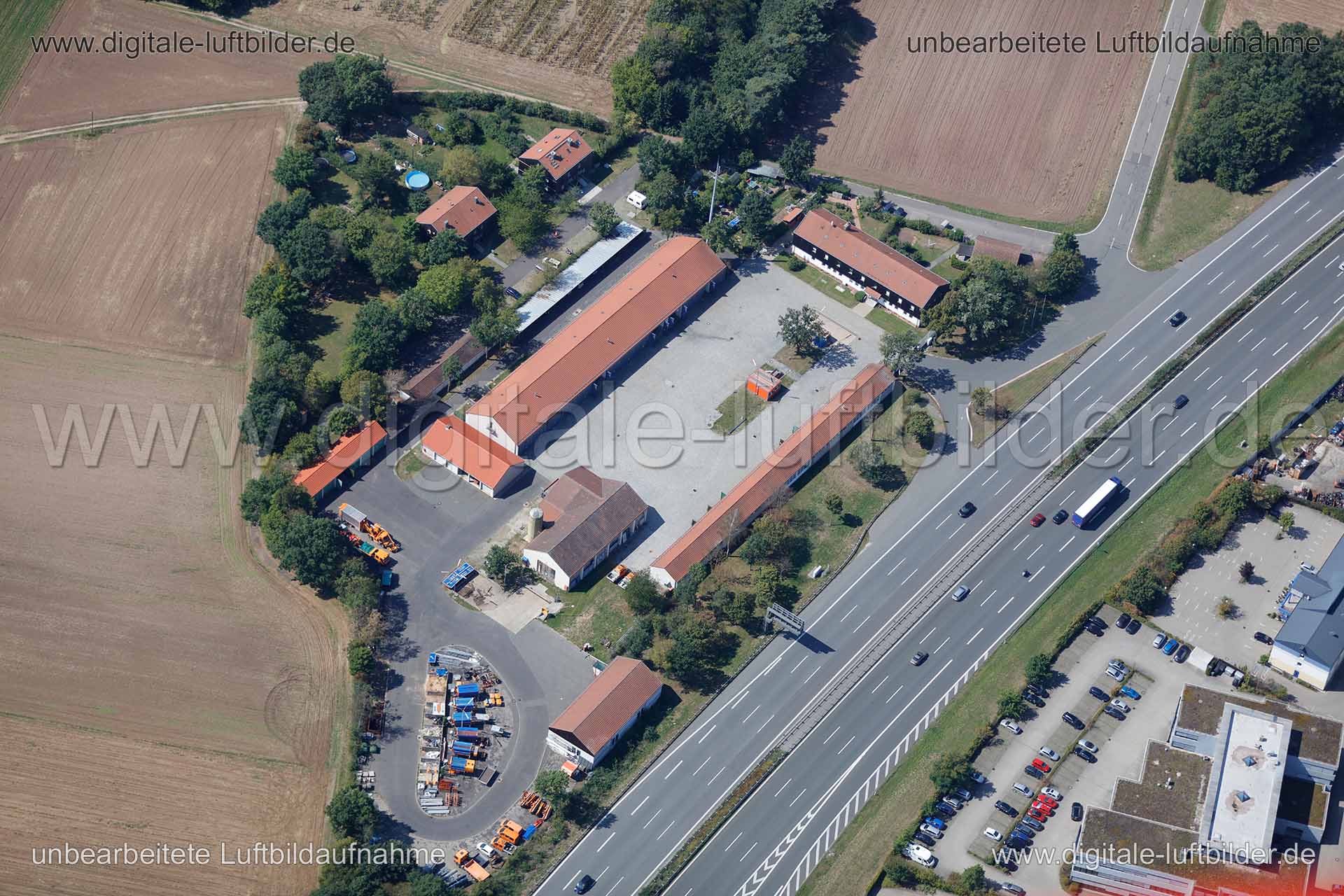 Luftaufnahme Autobahnmeisterei in Erlangen | Mittelfranken, Bayern