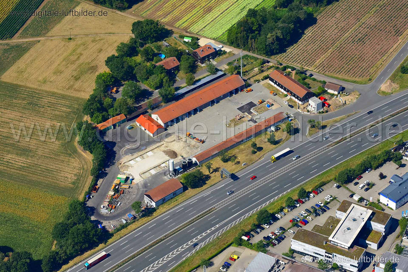 Luftaufnahme Autobahnmeisterei in Erlangen | Mittelfranken, Bayern