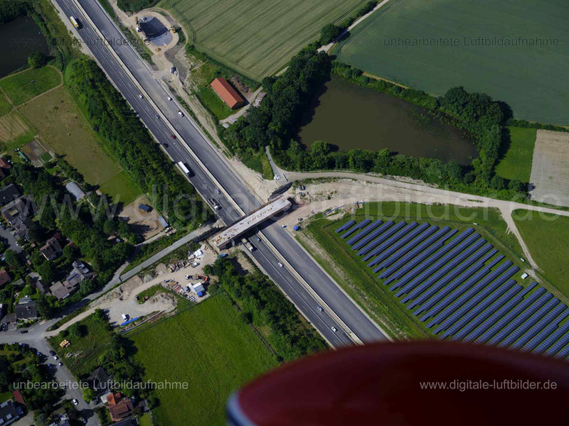 Luftaufnahme Brücke bei Kosbach in Erlangen | Mittelfranken, Bayern