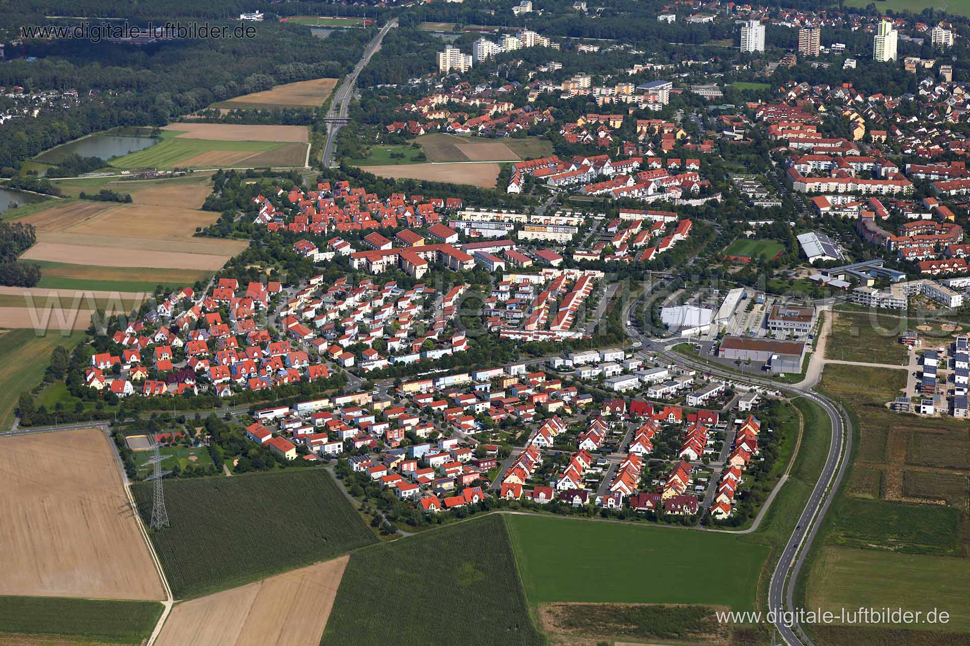 Luftaufnahme Büchenbach in Erlangen | Mittelfranken, Bayern