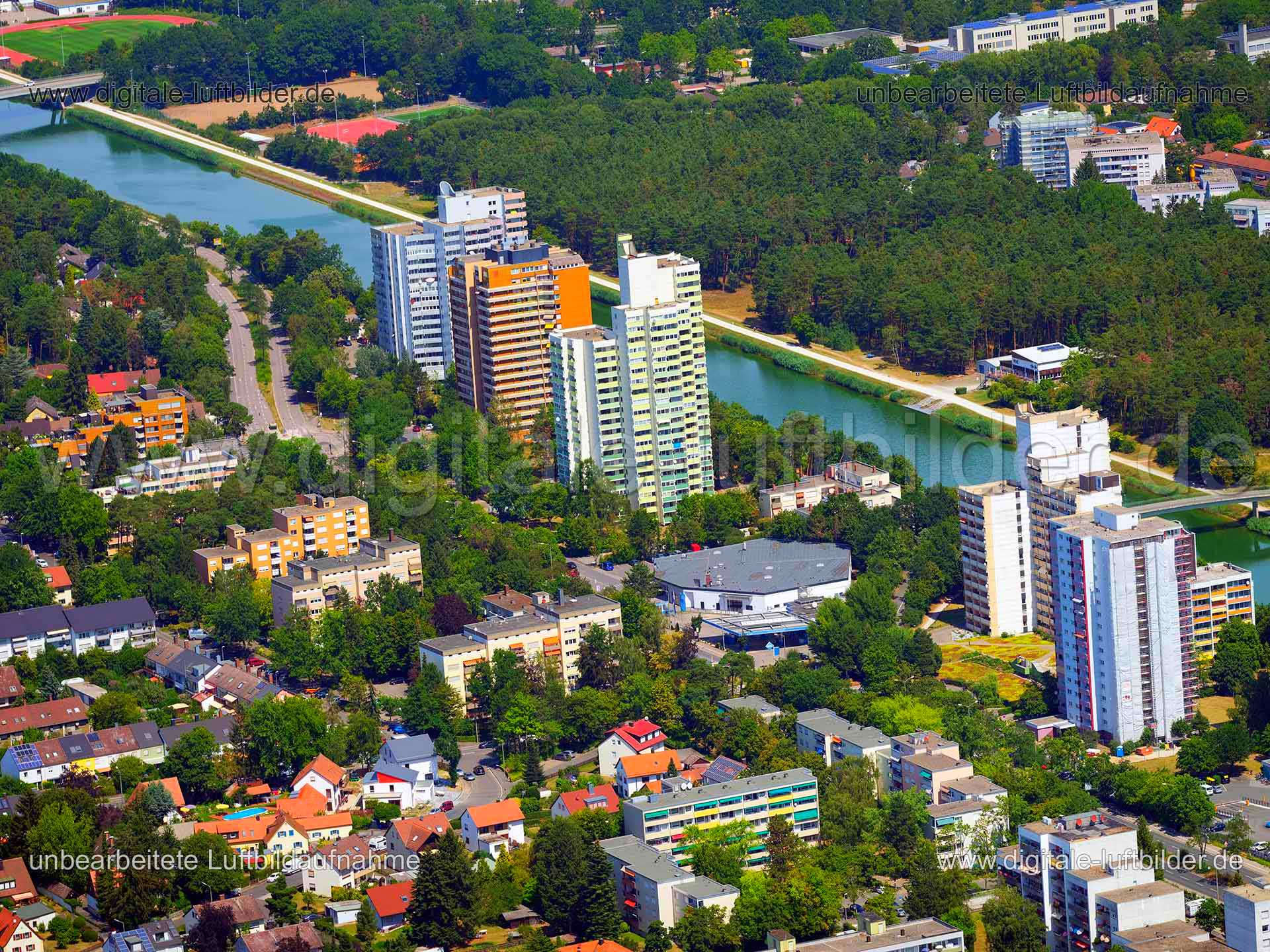 Luftaufnahme Büchenbach in Erlangen | Mittelfranken, Bayern