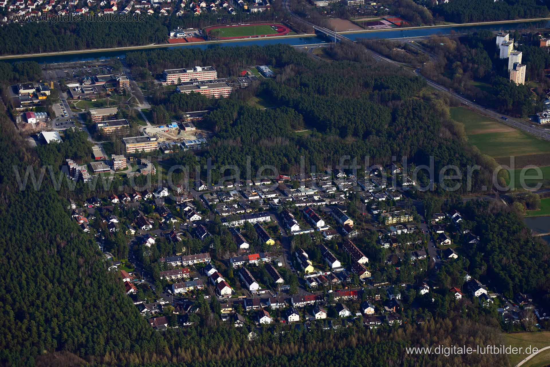 Luftaufnahme Büchenbach in Erlangen | Mittelfranken, Bayern
