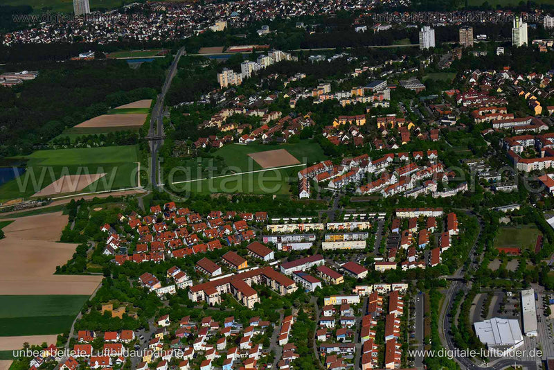 Luftaufnahme Büchenbach in Erlangen | Mittelfranken, Bayern