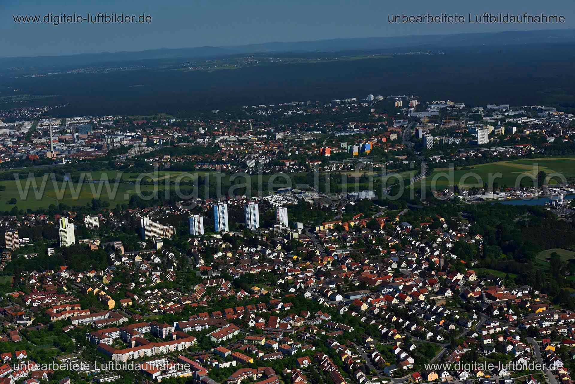 Luftaufnahme Büchenbach in Erlangen | Mittelfranken, Bayern