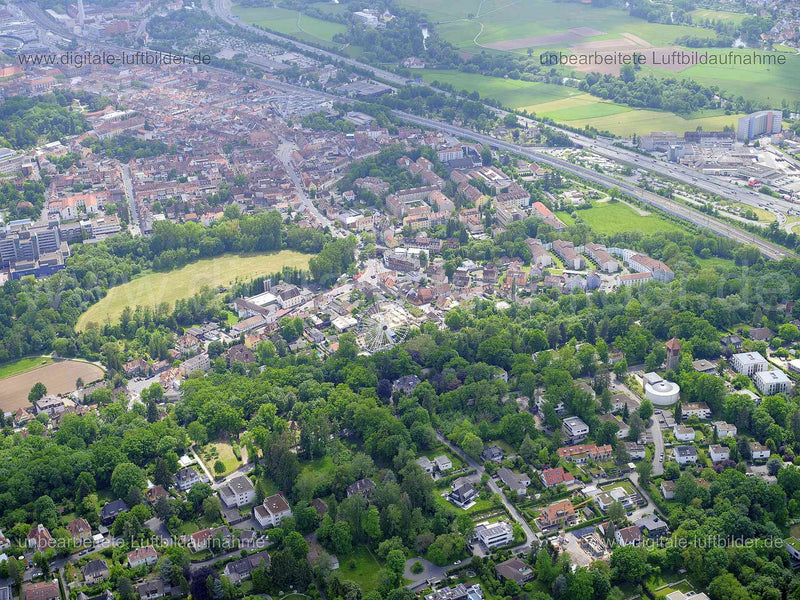 Luftaufnahme Burgberg Erlangen in Erlangen | Mittelfranken, Bayern