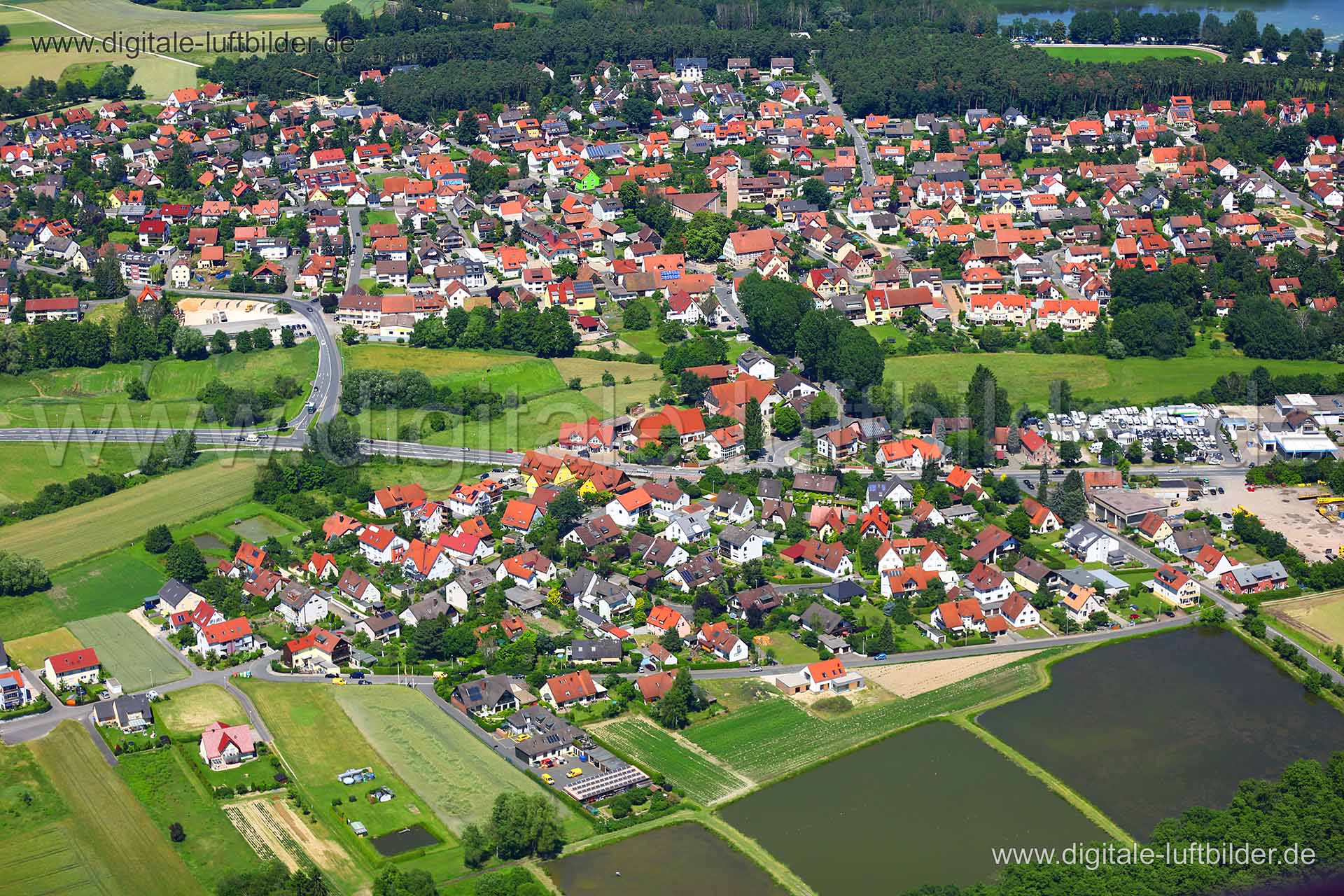 Luftaufnahme Dechsendorf in Erlangen | Mittelfranken, Bayern