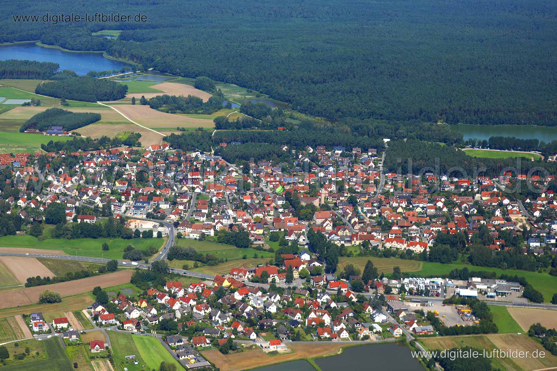 Luftaufnahme Dechsendorf in Erlangen | Mittelfranken, Bayern