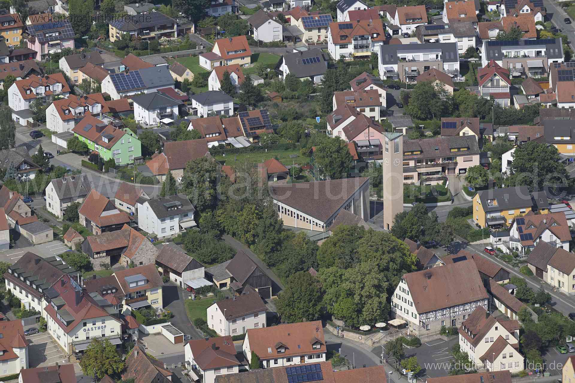 Luftaufnahme Dechsendorf in Erlangen | Mittelfranken, Bayern
