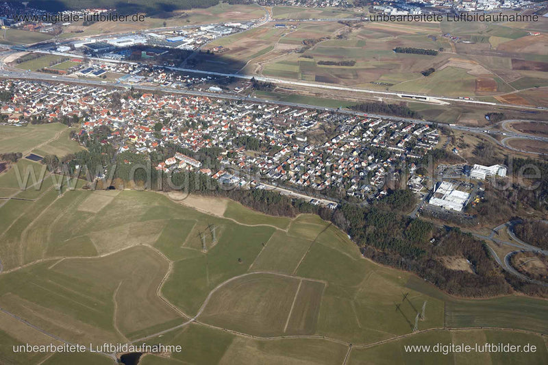 Luftaufnahme Eltersdorf in Erlangen | Mittelfranken, Bayern
