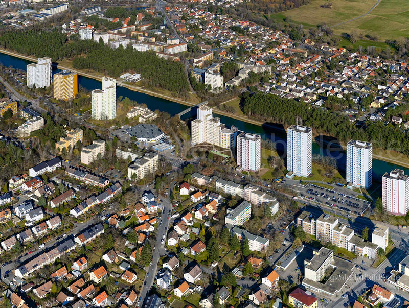 Luftaufnahme Erlangen-Büchenbach in Erlangen | Mittelfranken, Bayern