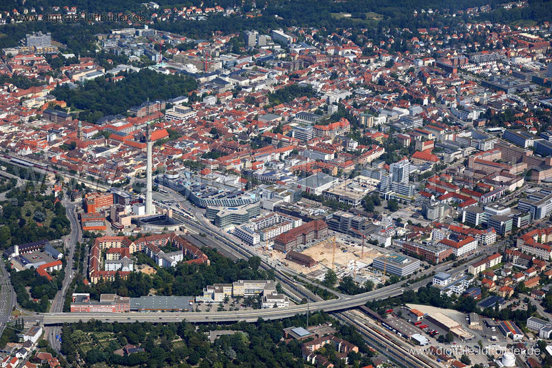 Luftaufnahme Erlangen in Erlangen | Mittelfranken, Bayern