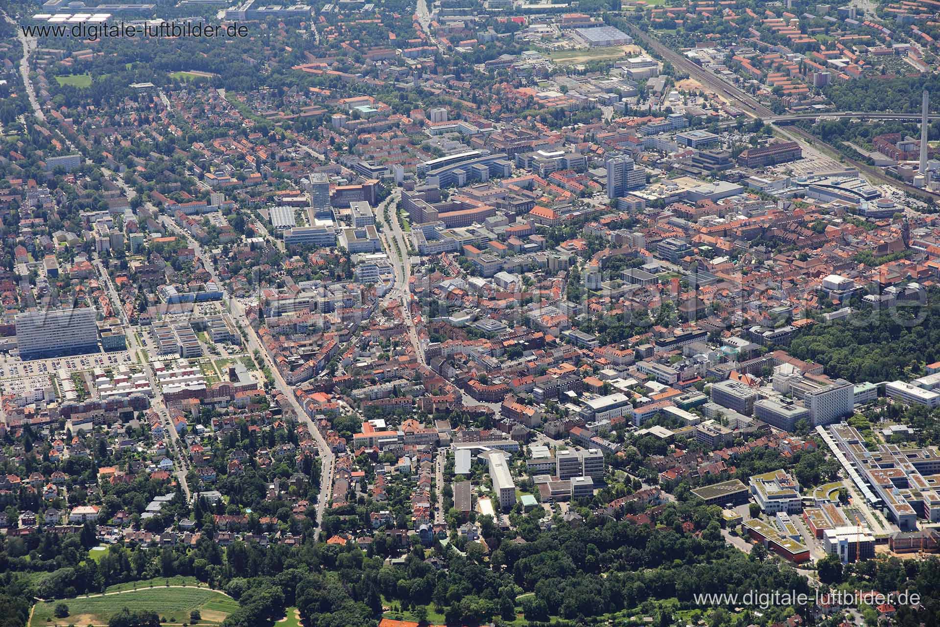 Luftaufnahme Erlangen in Erlangen | Mittelfranken, Bayern