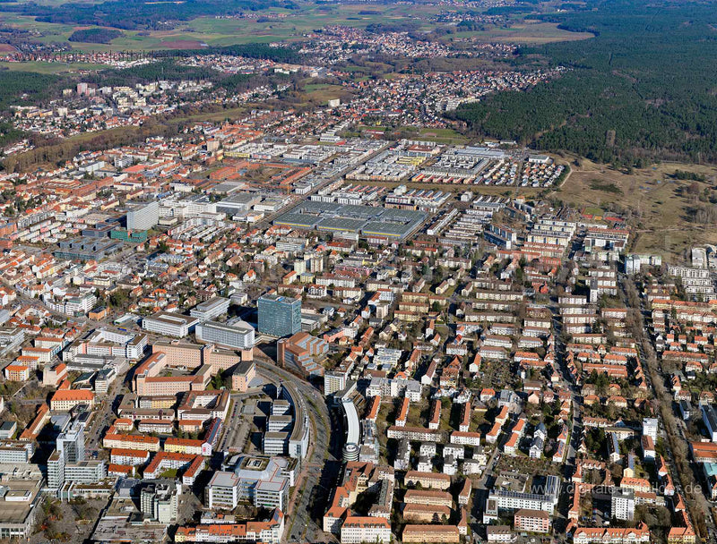 Luftaufnahme Erlangen in Erlangen | Mittelfranken, Bayern