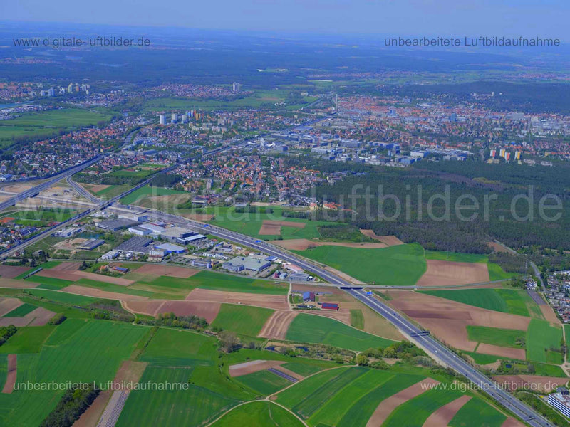 Luftaufnahme Erlangen in Erlangen | Mittelfranken, Bayern