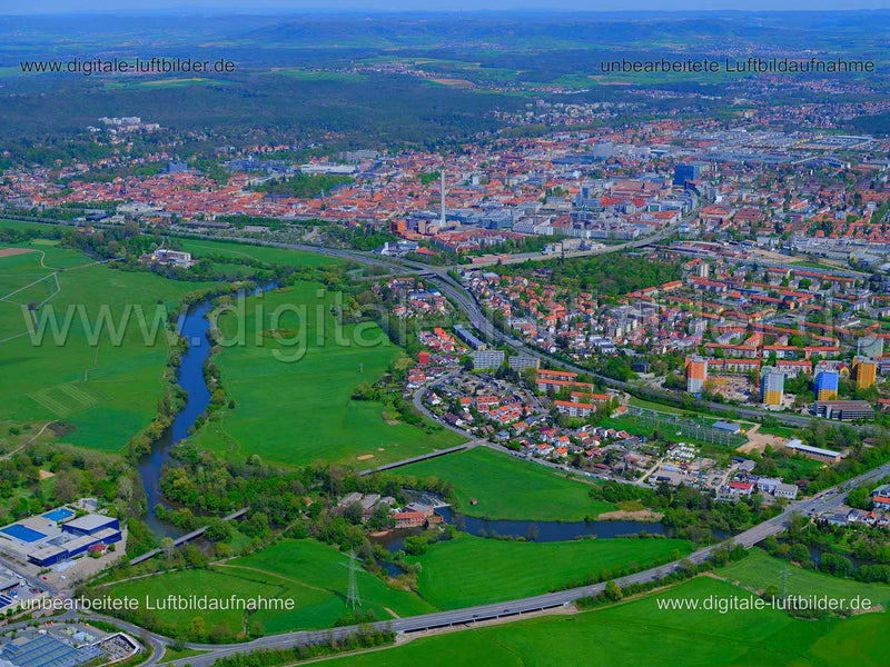 Luftaufnahme Erlangen in Erlangen | Mittelfranken, Bayern