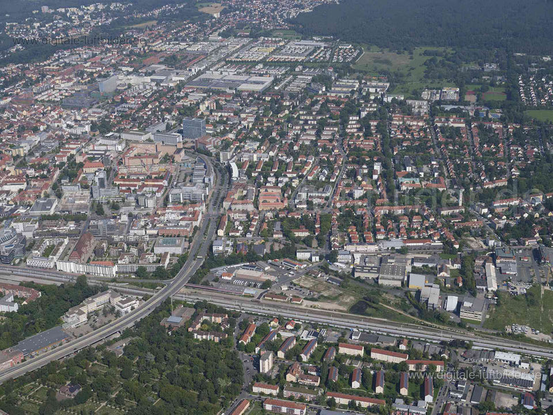 Luftaufnahme Erlangen in Erlangen | Mittelfranken, Bayern