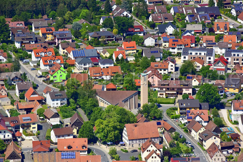 Luftaufnahme Erlangen in Erlangen | Mittelfranken, Bayern
