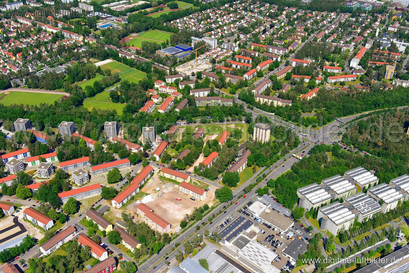 Luftaufnahme Erlangen in Erlangen | Mittelfranken, Bayern