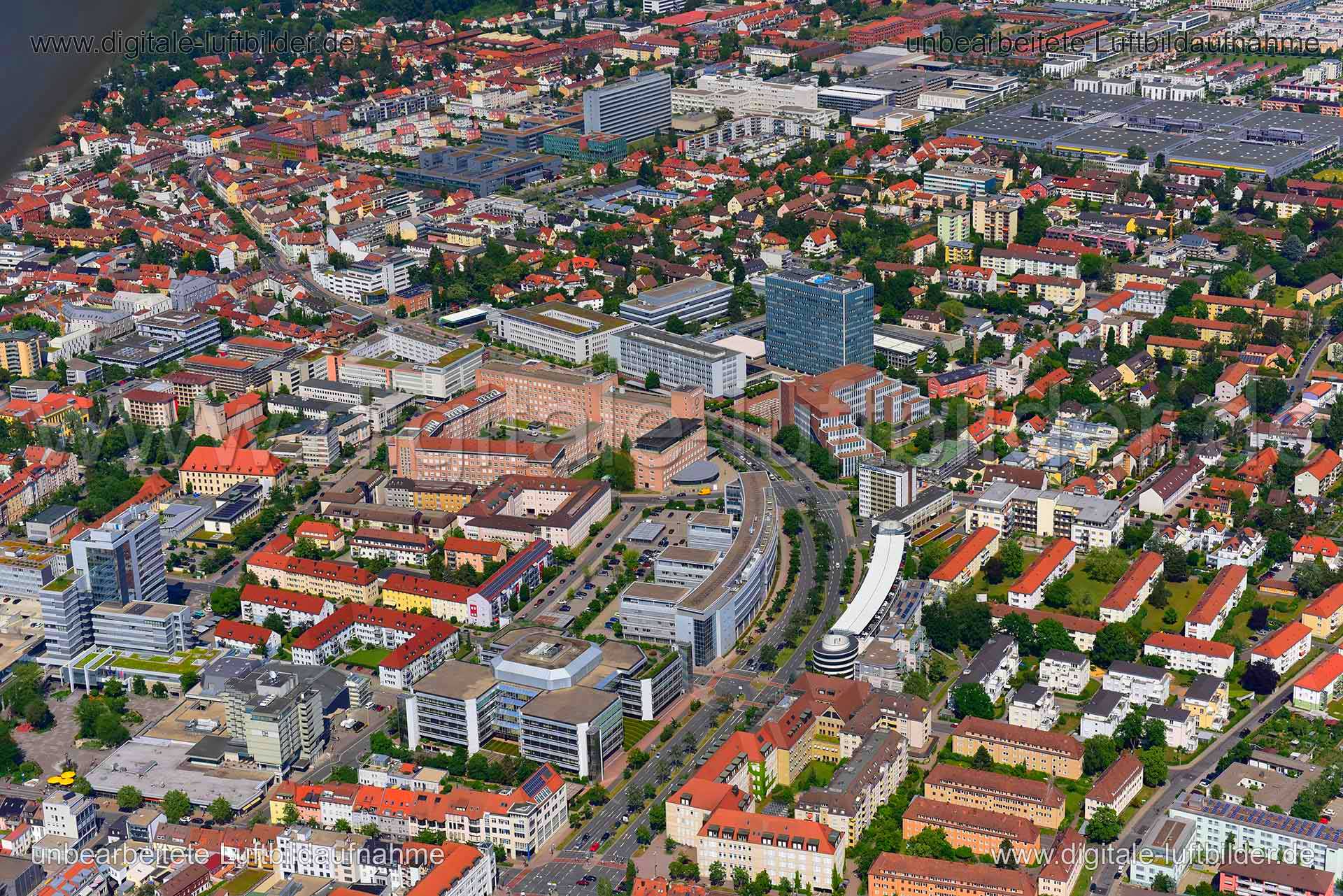 Luftbild Erlangen Werner-von-Siemens-Straße