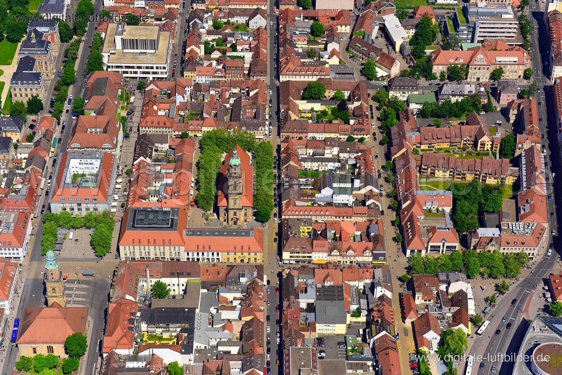 Luftbild Erlangen Altstadt
