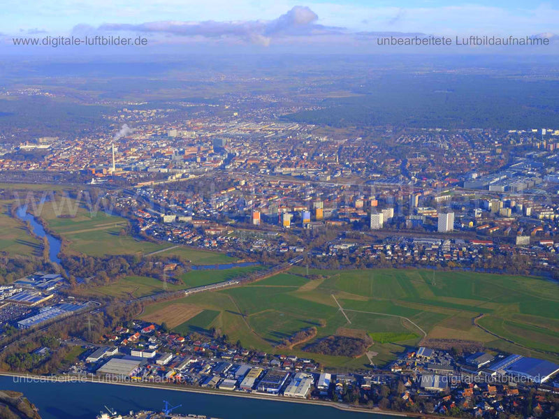 Luftaufnahme Erlangen Panorama in Erlangen | Mittelfranken, Bayern