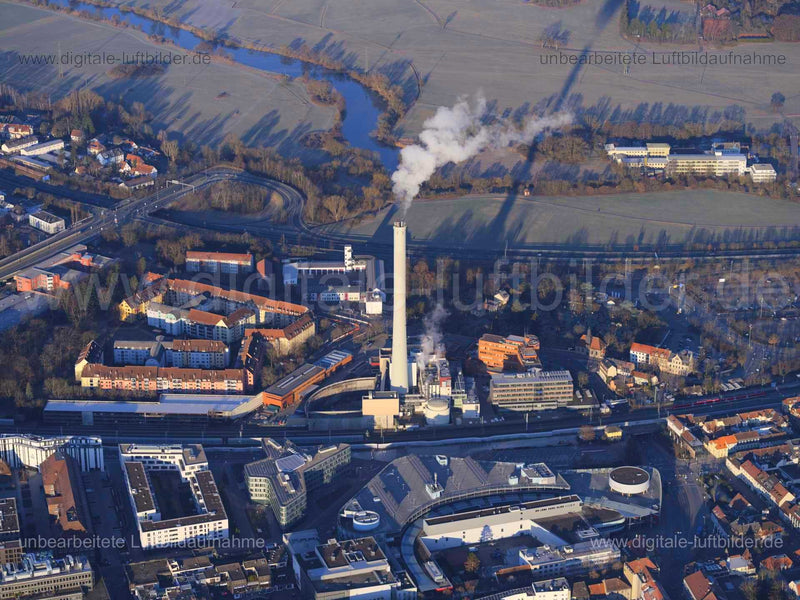 Luftaufnahme ESTW Erlanger Stadtwerke AG in Erlangen | Mittelfranken, Bayern