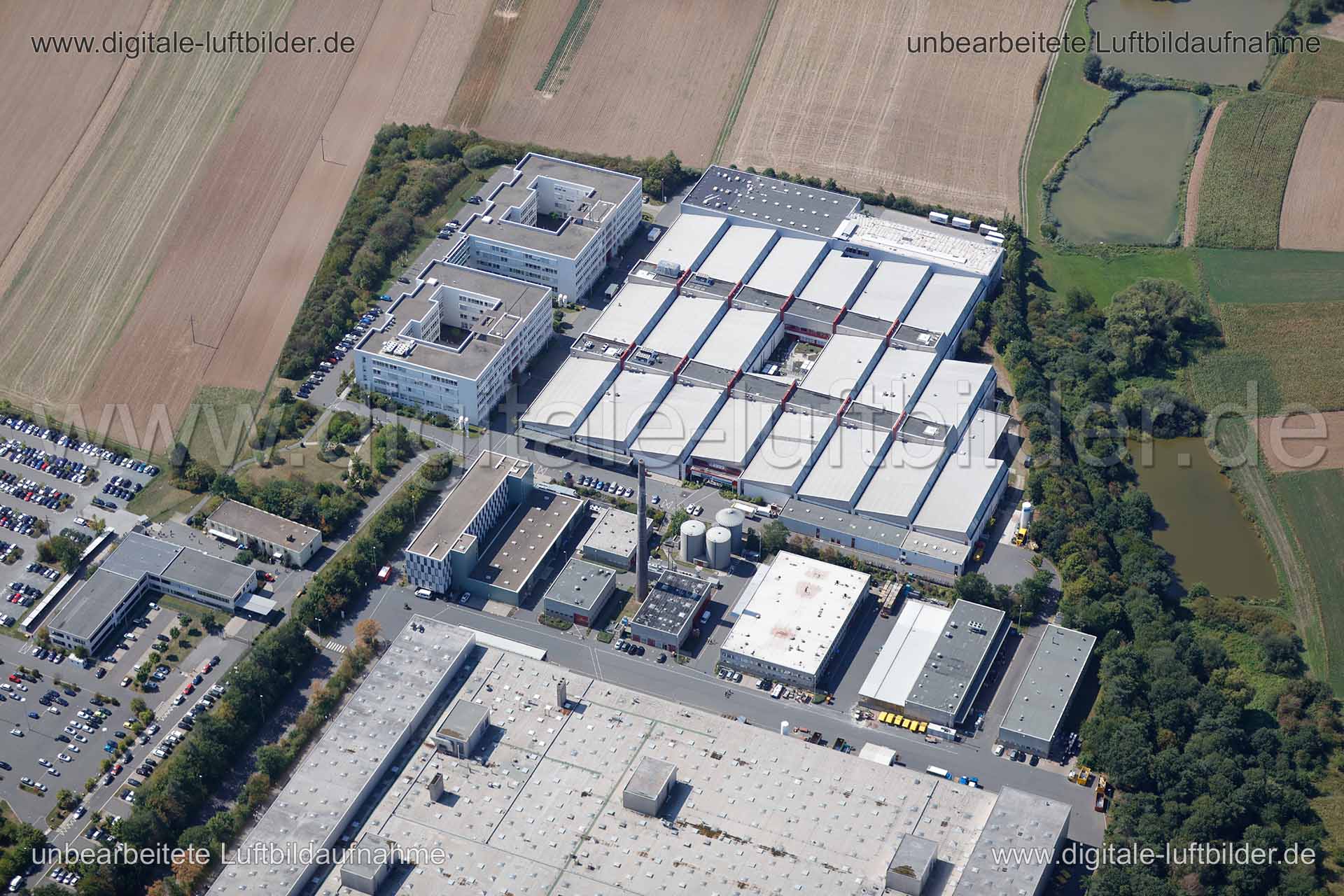 Luftaufnahme Fabrik in Erlangen | Mittelfranken, Bayern