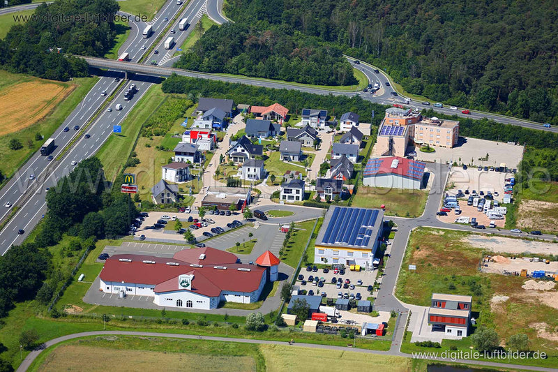Luftaufnahme FertighausWelt Nürnberg in Erlangen | Mittelfranken, Bayern