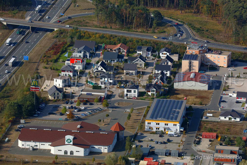 Luftaufnahme FertighausWelt Nürnberg in Erlangen | Mittelfranken, Bayern