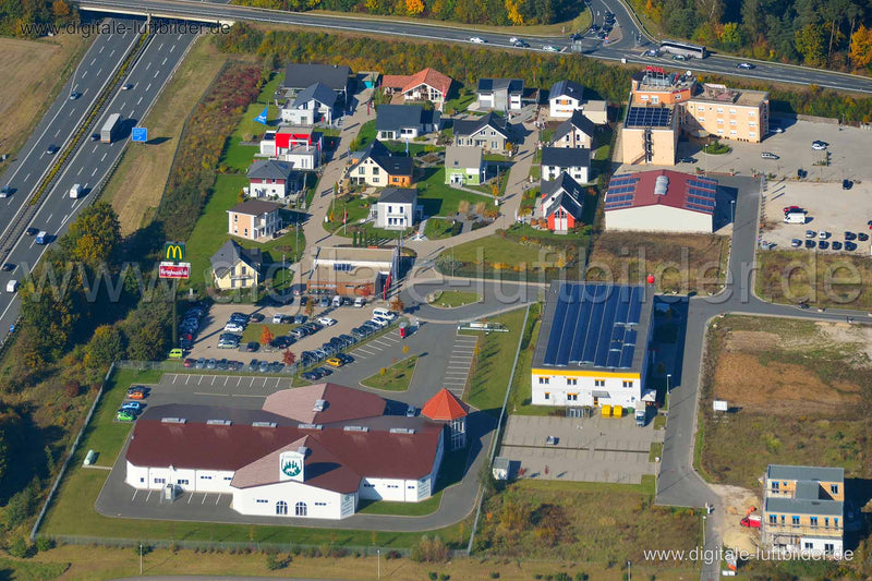 Luftaufnahme FertighausWelt Nürnberg in Erlangen | Mittelfranken, Bayern