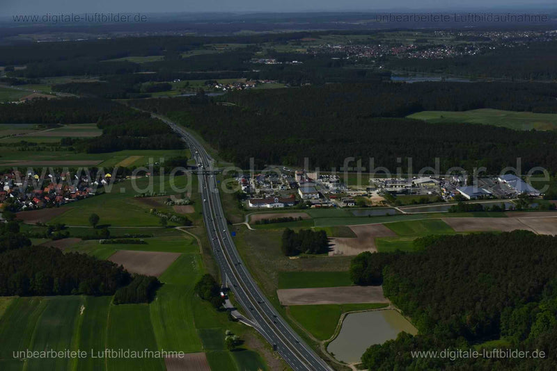 Luftaufnahme FertighausWelt Nürnberg in Erlangen | Mittelfranken, Bayern