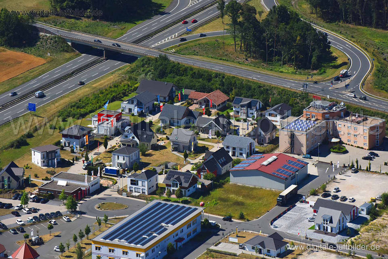 Luftaufnahme FertighausWelt Nürnberg in Erlangen | Mittelfranken, Bayern