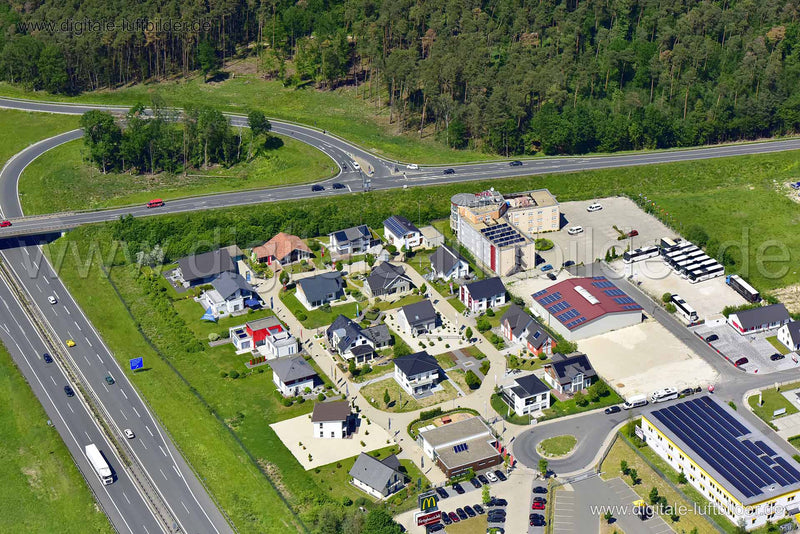 Luftaufnahme FertighausWelt Nürnberg in Erlangen | Mittelfranken, Bayern