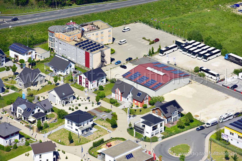 Luftaufnahme FertighausWelt Nürnberg in Erlangen | Mittelfranken, Bayern
