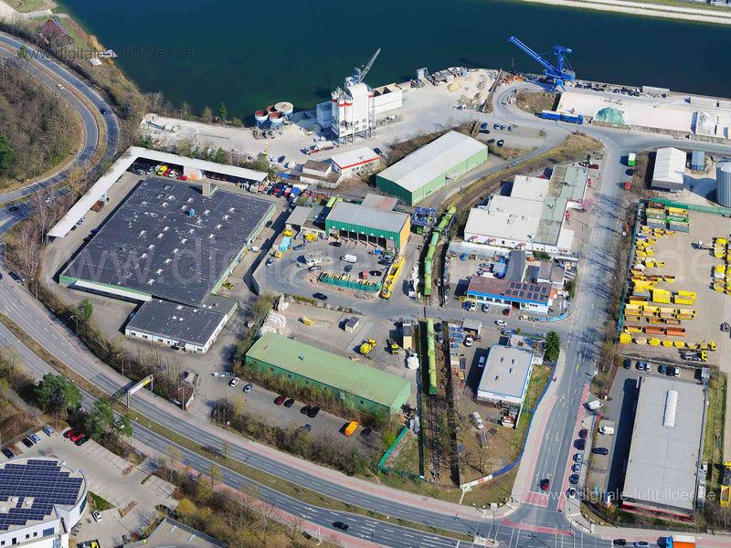 Luftaufnahme Hafen Erlangen in Erlangen | Mittelfranken, Bayern