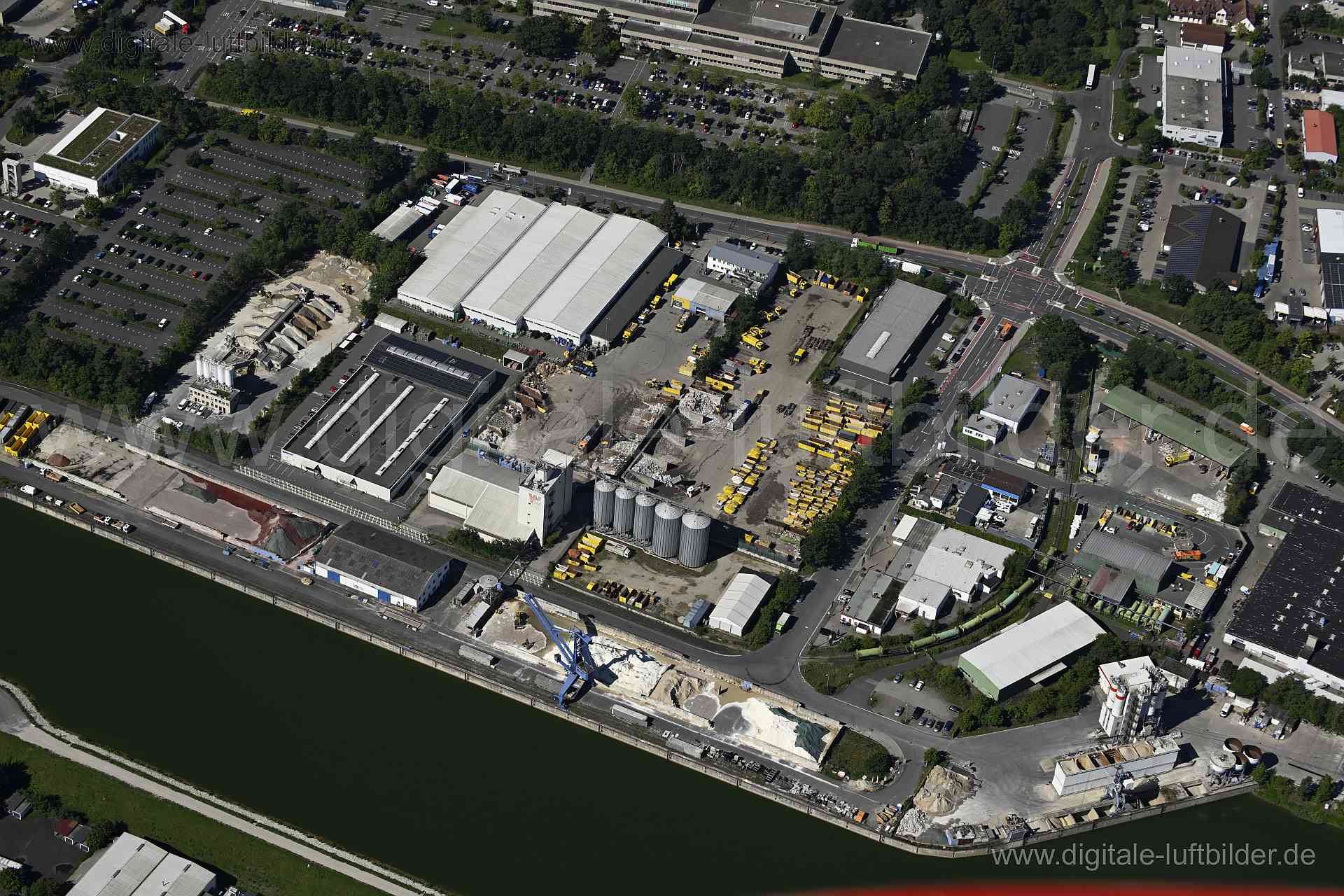 Luftaufnahme Hafen Erlangen in Erlangen | Mittelfranken, Bayern