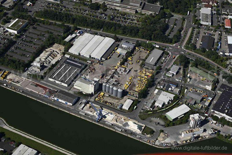 Luftaufnahme Hafen Erlangen in Erlangen | Mittelfranken, Bayern