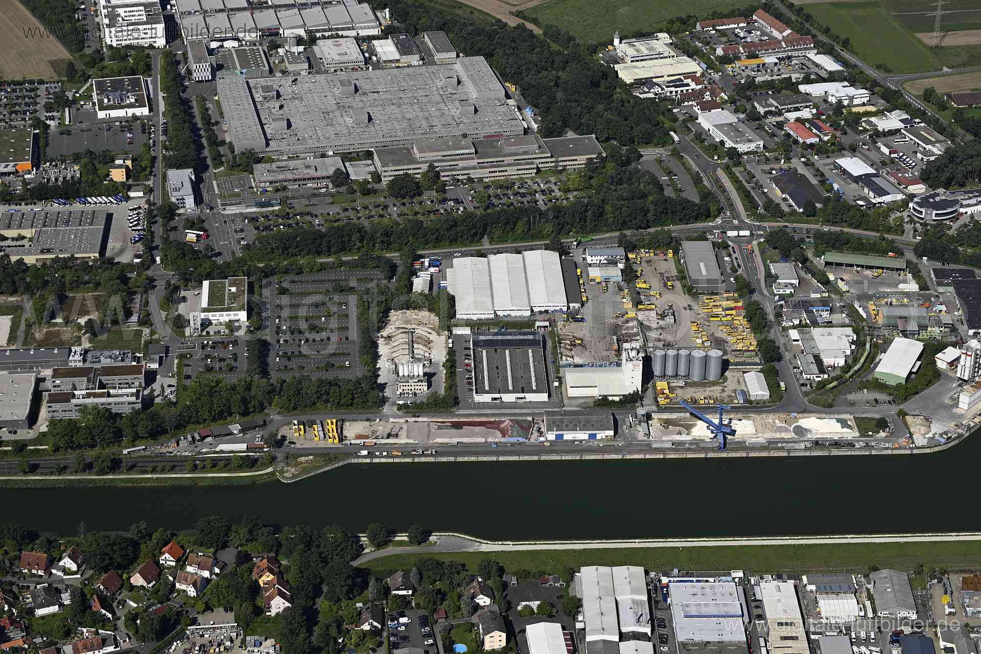 Luftaufnahme Hafen Erlangen in Erlangen | Mittelfranken, Bayern