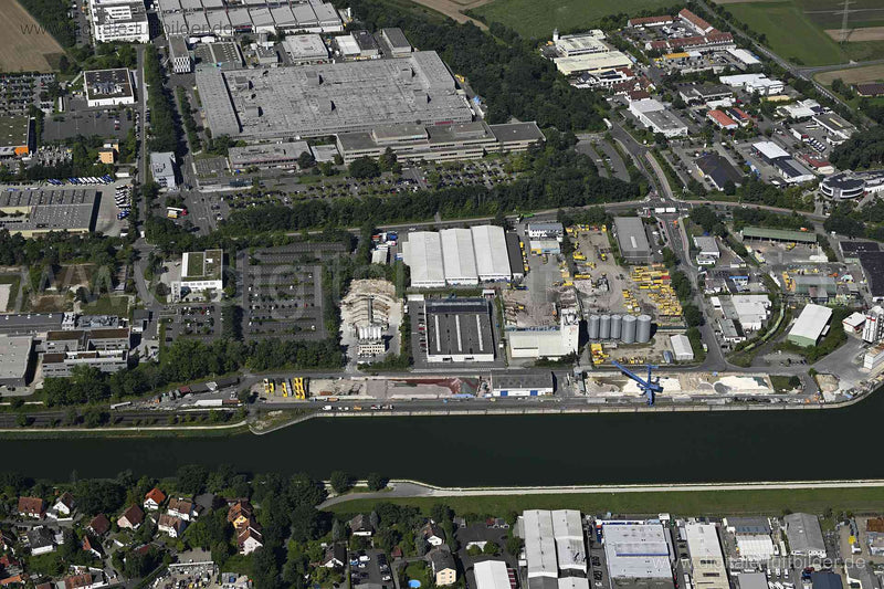 Luftaufnahme Hafen Erlangen in Erlangen | Mittelfranken, Bayern